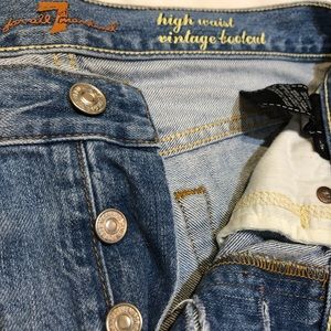 7 For All Mankind Vintage High Rise Bootcut, 28